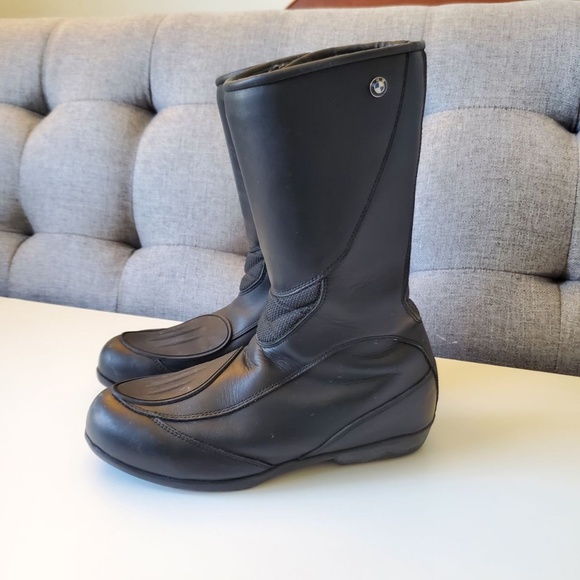 ⚡SOLD⚡ BMW Women's Mottorad Gore-tex GTX Motorcycle Leather Boots - Made in Ita… - Picture 2 of 15